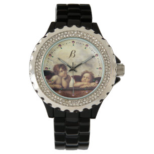 RENAISSANCE ANGELS /Winged Cherubs Monogram Watch
