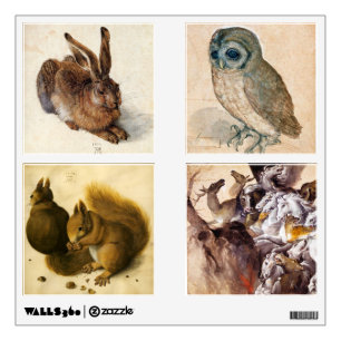 RENAISSANCE ANIMAL DRAWINGS COLLECTION WALL STICKER