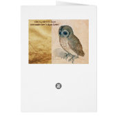 RENAISSANCE ANIMAL DRAWINGS / THE OWL (Back)