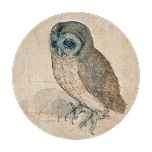 RENAISSANCE ANIMAL DRAWINGS  THE OWL  CUTTING BOARD