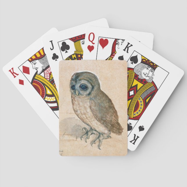 RENAISSANCE ANIMAL DRAWINGS / THE OWL POKER CARDS (Back)
