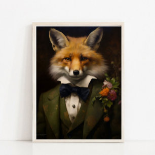 Renaissance Animal Portrait, Victorian Animal Port Poster