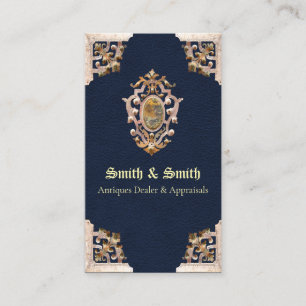 Renaissance Antique Style (Blue) Business Card