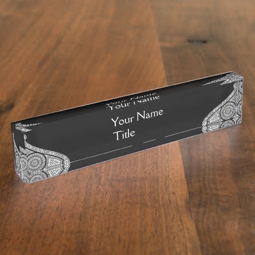 RENAISSANCE ARCHITECTArchitectureBlack White Name Plate