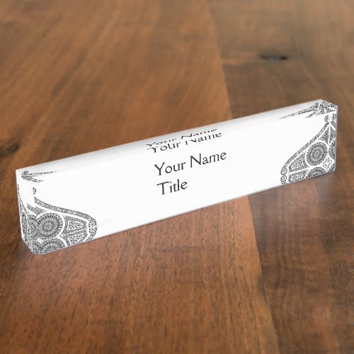 RENAISSANCE ARCHITECTArchitectureBlack White Nameplate