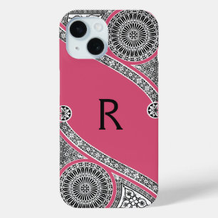RENAISSANCE ARCHITECT Strawberry Ice Pink Monogram iPhone 15 Case