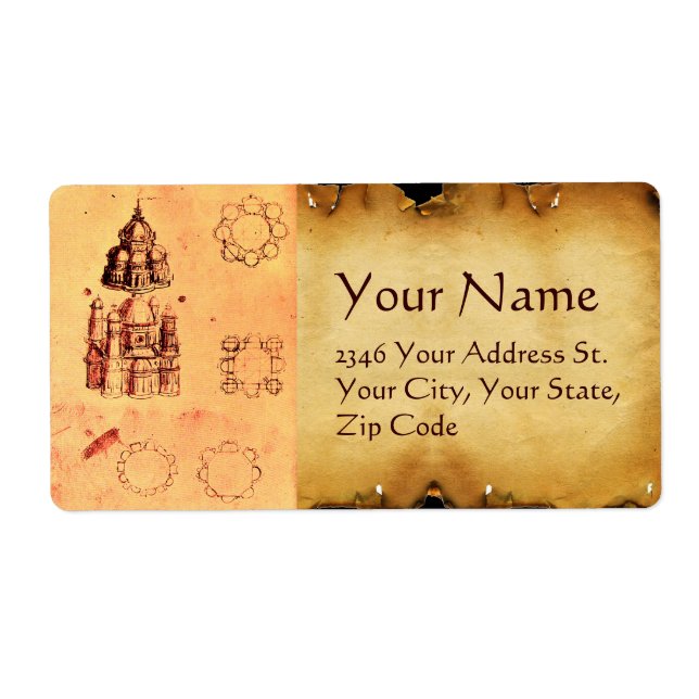 RENAISSANCE ARCHITECTURAL PROJECT,ARCHITECT LABEL (Front)