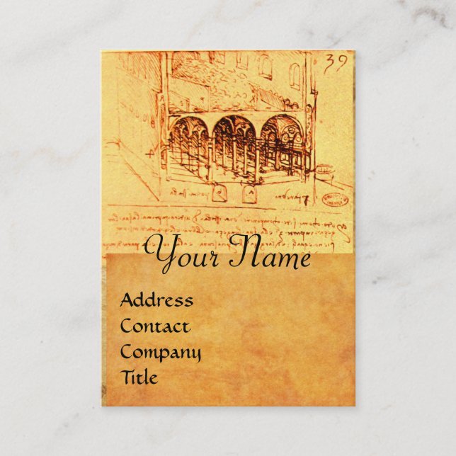 RENAISSANCE ARCHITECTURE,ARCHITECT, ENGINEER BUSINESS CARD (Front)