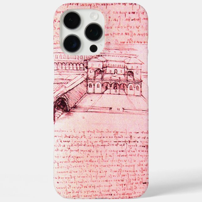 RENAISSANCE ARCHITECTURE,ARCHITECT,ENGINEER,pink Case-Mate iPhone Case (Back)