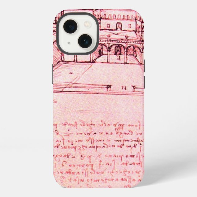 RENAISSANCE ARCHITECTURE,ARCHITECT,ENGINEER,pink Iphone Case (Back)