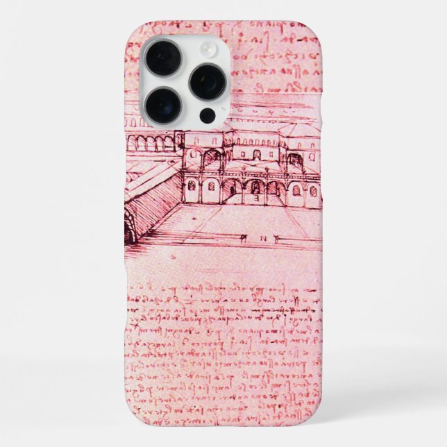 RENAISSANCE ARCHITECTURE,ARCHITECT,ENGINEER,pink Iphone Case (Back)
