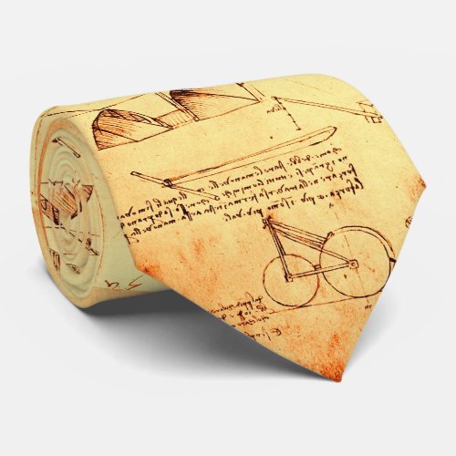 RENAISSANCE ARCHITECTURE DRAWING Leonardo Da Vinci Neck Tie