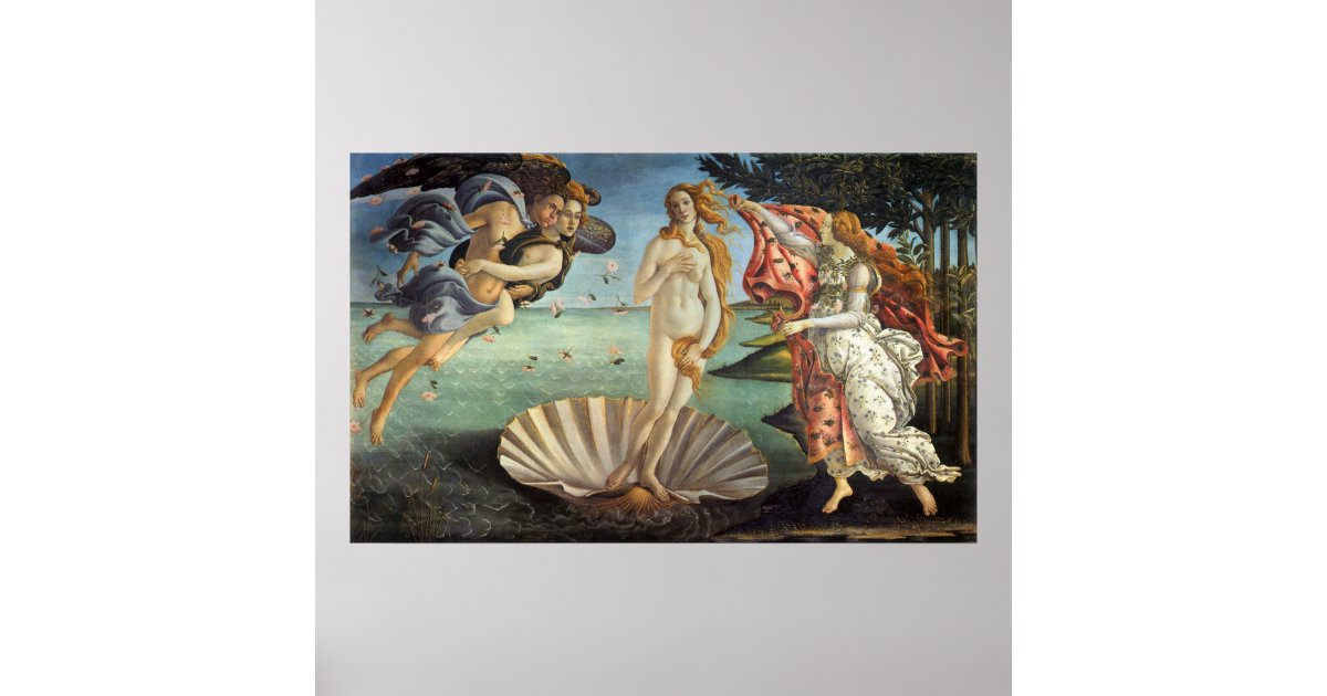 Renaissance Art, The Birth of Venus by Botticelli Poster