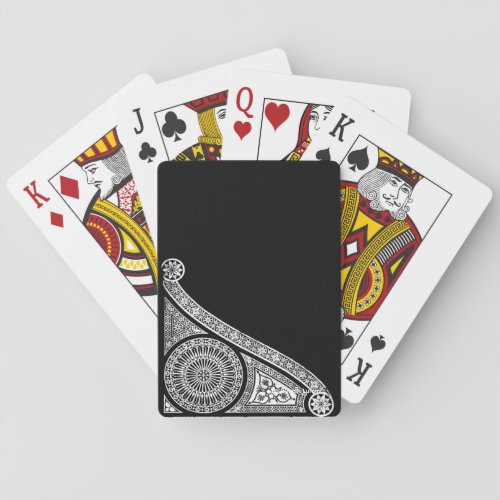 RENAISSANCE Back and White  Poker Cards