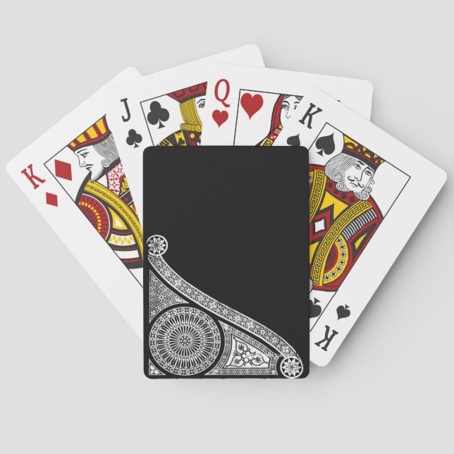 RENAISSANCE Back and White  Poker Cards (Back)