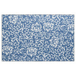 Renaissance Blue and White Floral Damask Fabric