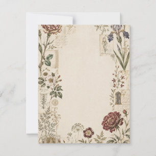 Renaissance Botanical Wedding Invitation