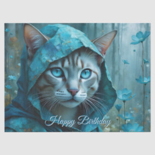 Renaissance Cat Birthday Tissue Paper