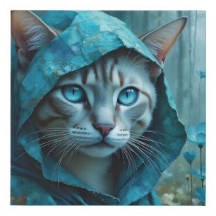 Renaissance Cat Faux Canvas Print