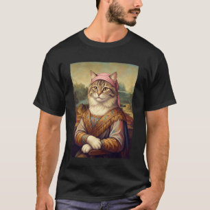Renaissance Cat Portrait Design Regal Medieval Fan T-Shirt