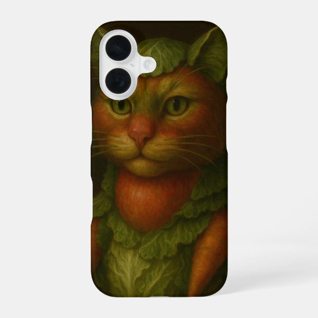 Renaissance Cat Portrait Iphone Case (Back)