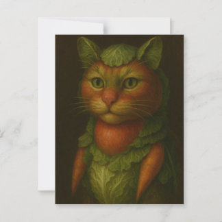 Renaissance Cat Portrait Postcard