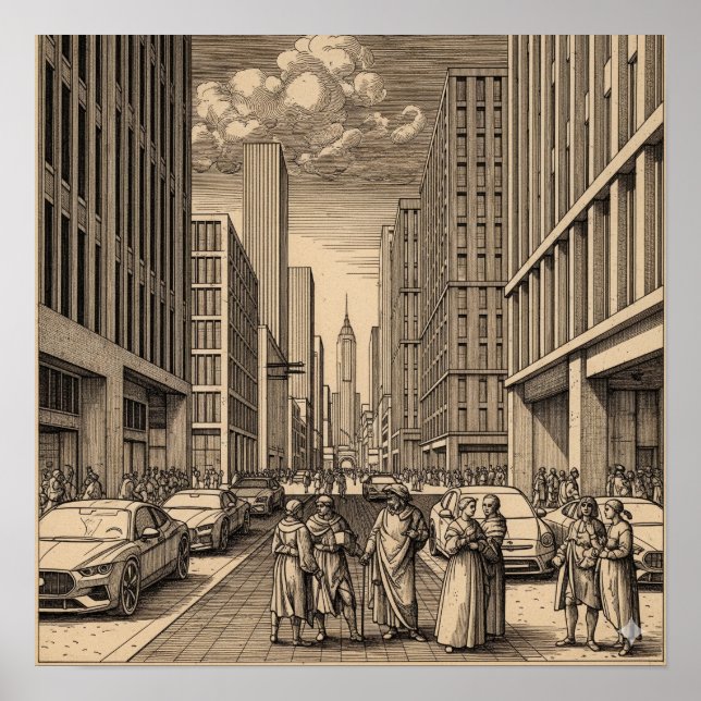 Renaissance City Drawing Poster (Front)