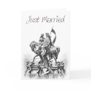 Renaissance Couple-Just Married Announcement