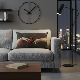 Renaissance × Cyberpunk Spark Lumbar Pillow