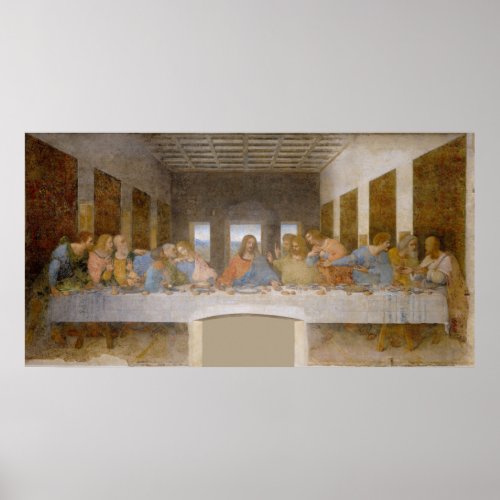 Renaissance Da Vinci painting The Last Supper Poster