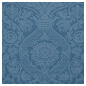 Renaissance Damask - Peacock Blue Fabric