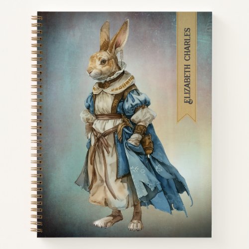 Renaissance Fair Costumed Bunny Notebook