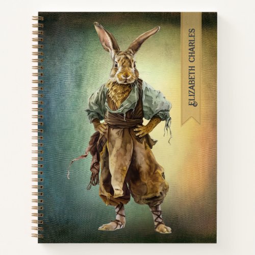 Renaissance Fair Costumed Bunny Notebook