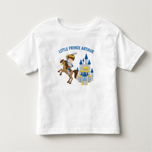 Renaissance Faire Knight Personalized Boys Name Toddler T_shirt