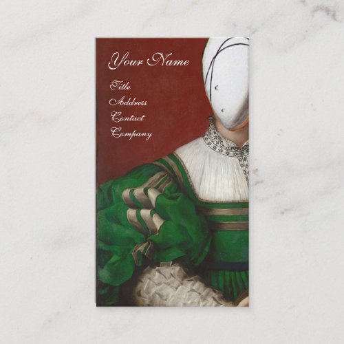 RENAISSANCE FASHION THEATRICAL COSTUME DESIGNER BUSINESS CARD