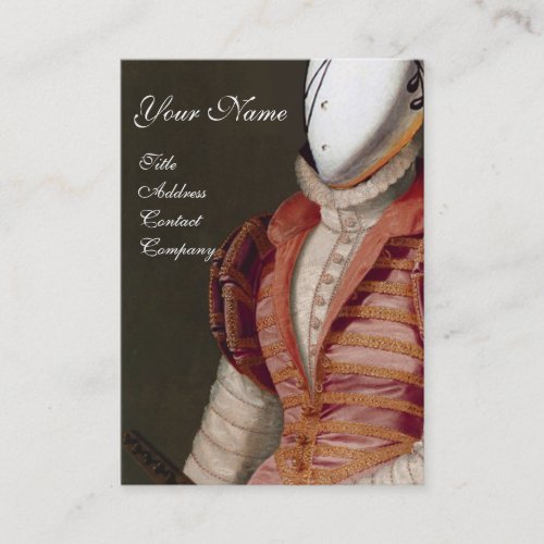 RENAISSANCE FASHION THEATRICAL COSTUME DESIGNER BUSINESS CARD