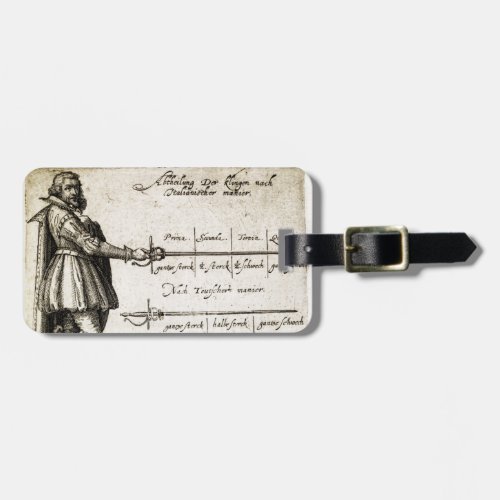 Renaissance Fencing Luggage Tag