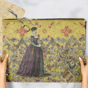 Renaissance Floral Splendor De Tissue Paper