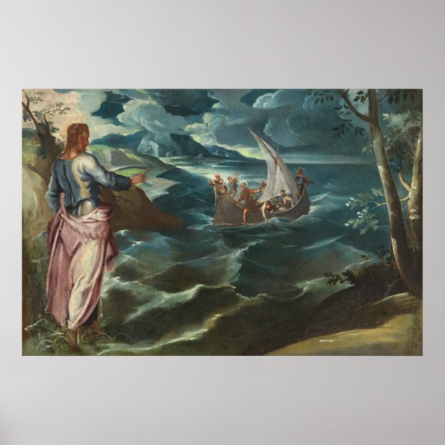 Renaissance framed fine art print of Christ (Front)