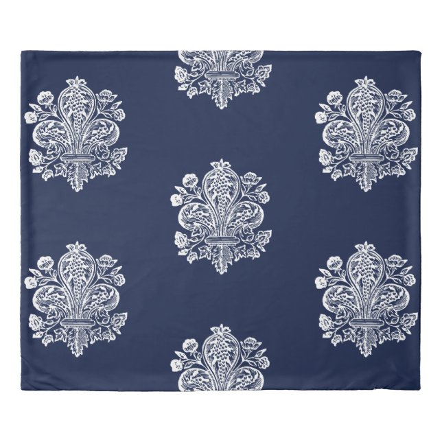 Renaissance French Fleur de Lis  Duvet Cover (Front)