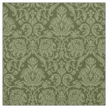 Renaissance Genoese Damask, Olive Green Fabric