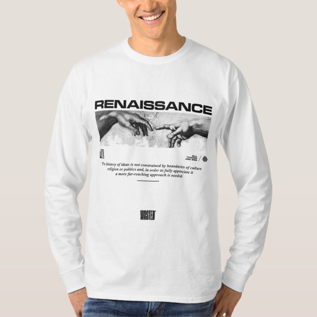 RENAISSANCE Hands of God and Adam T-Shirt (Front)