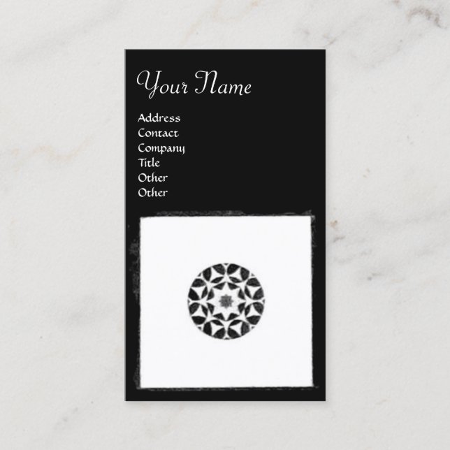 RENAISSANCE HARMONY Justice Attorney Black Whit Business Card (Front)