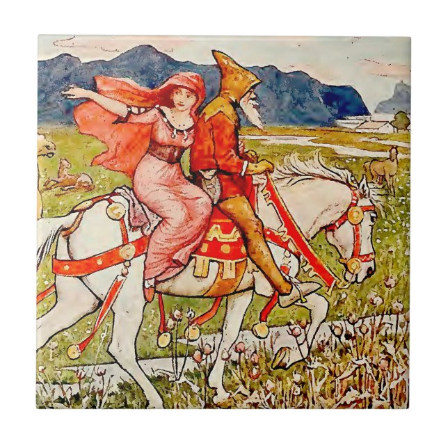 Renaissance Horse & Rider Tile (Front)