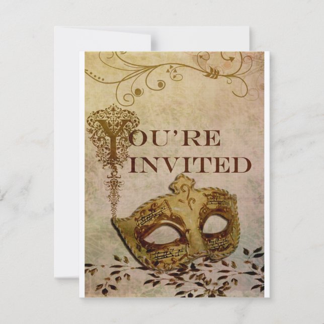 Renaissance Invitation Sepia (Front)