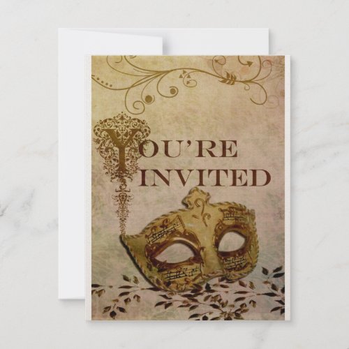 Renaissance Invitation Sepia