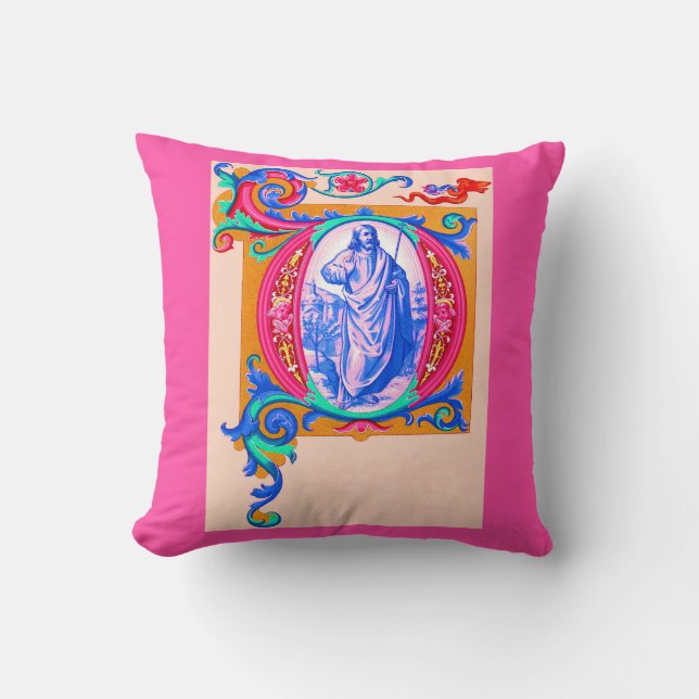 Renaissance Jesus print Throw Pillow (Front)