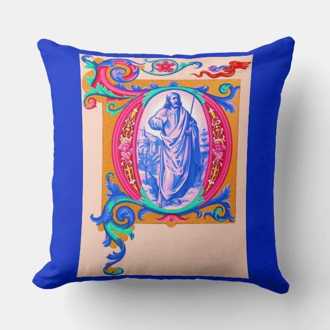 Renaissance Jesus print Throw Pillow (Front)