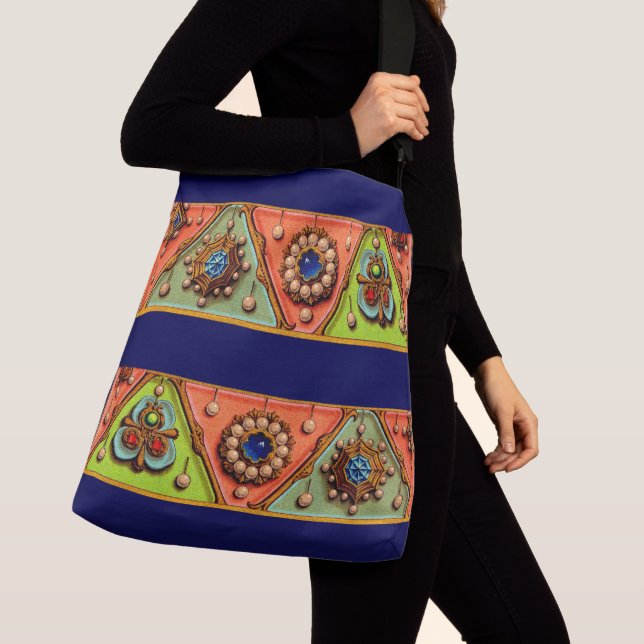 Renaissance jewels print crossbody bag (Close Up)