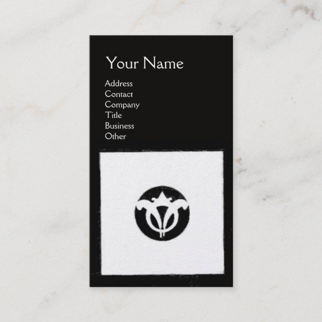 RENAISSANCE Legal Office Attorney Black White Business Card (Front)